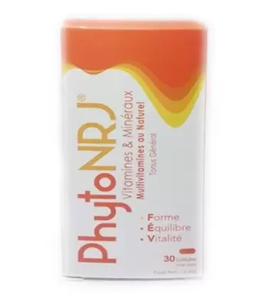 PHYTONRJ VITAMINES & MINÉRAUX TONUS GÉNÉRAL 30 GÉLULES