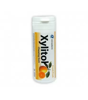 MIRADENT XYLITOL CHEWING GUM FRESH FRUIT