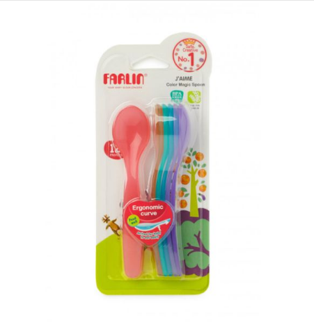 FARLIN Cuillères en Couleur 7 pcs 12M+