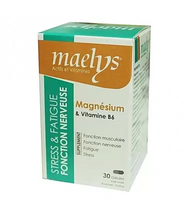 MAELYS MAGNÉSIUM & VITAMINE B6 30 GÉLULES