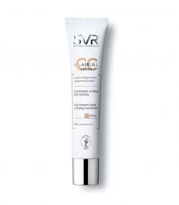 SVR CLAIRIAL CC CRÈME CORRECTEUR UNIFIANT ANTI-TÂCHES MÉDIUM SPF50+ 40 ML