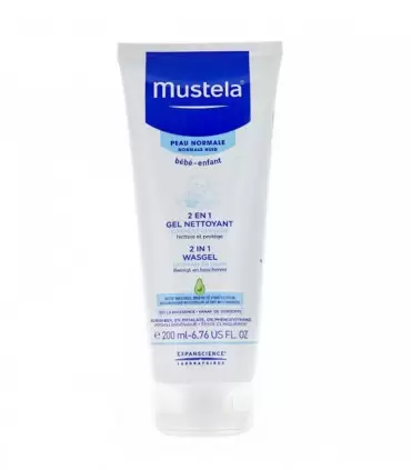 MUSTELA GEL NETTOYANT 2 EN 1 CHEVEUX ET CORPS 200ML